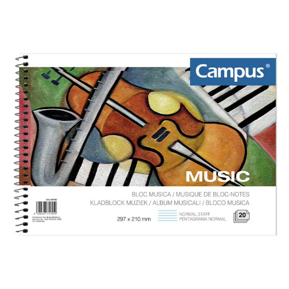 BLOC MUSICA A-4 20/H 80GR