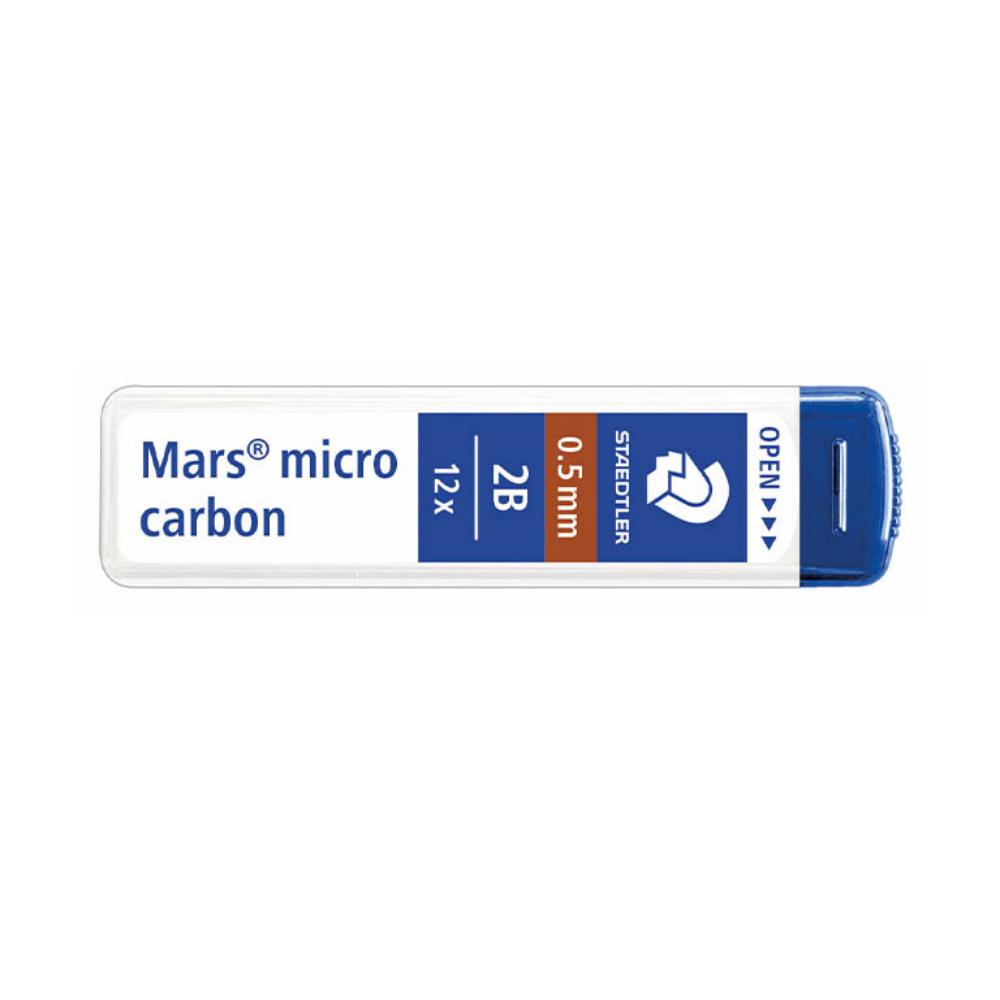 MINAS MARS MICRO GRAFITO 0,5 mm 2B (TUBO 12 UDS.) STAEDTLER