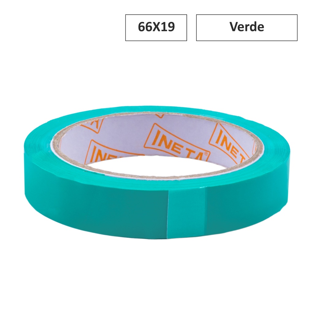 CINTA ADHESIVA 66X19 VERDE PARA MANUALIDADES Y PSICOMOTRICIDAD