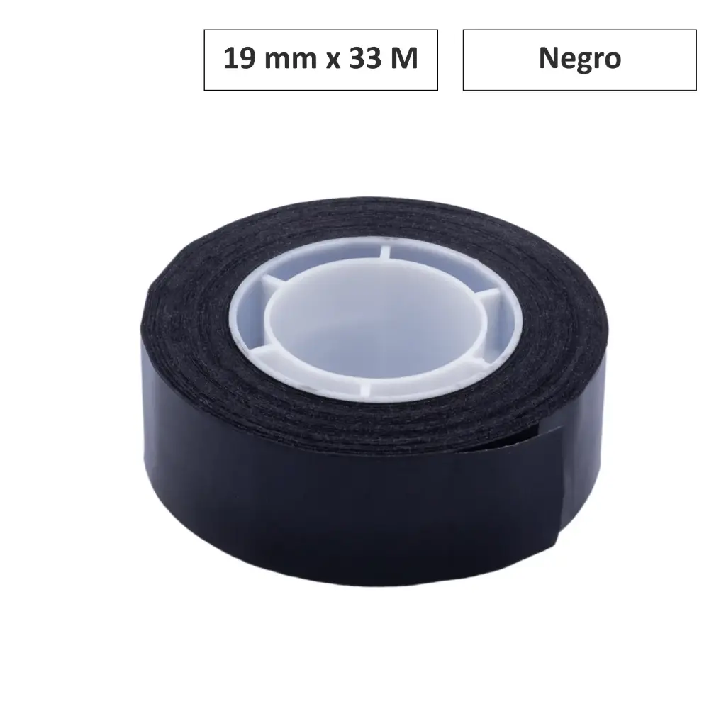 CINTA ADHESIVA APLI NEGRO 19 MM x 33 M