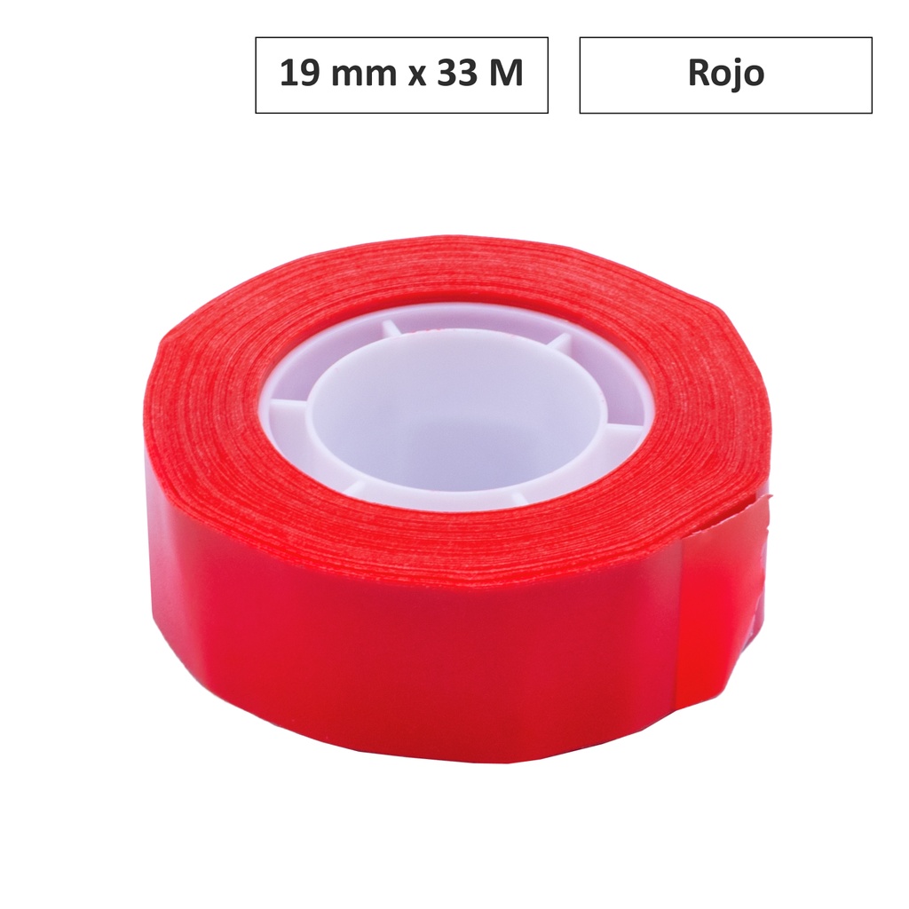 CINTA ADHESIVA APLI ROJO 19 MM x 33 M