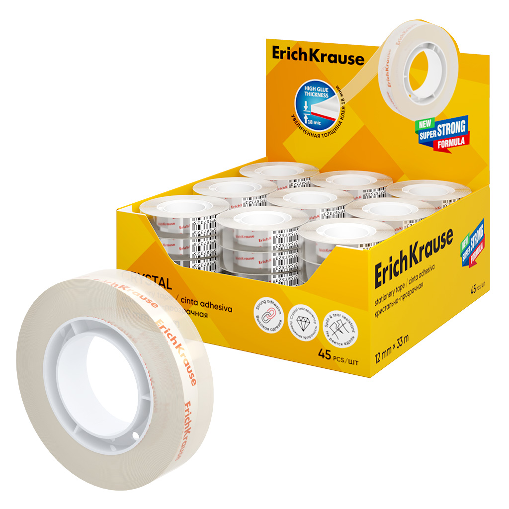 CINTA ADHESIVA TRANSPARENTE RAYLU 12MM×33M