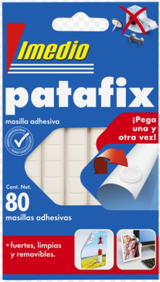 MASILLA ADHESIVA PATAFIX REMOVIBLE 80 UNIDADES – IMEDIO