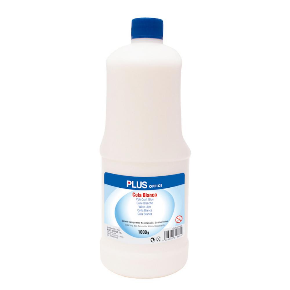 COLA BLANCA 1.000 G – APLICADOR DE PUNTA, SIN DISOLVENTES, USO ESCOLAR (REF. 12851)