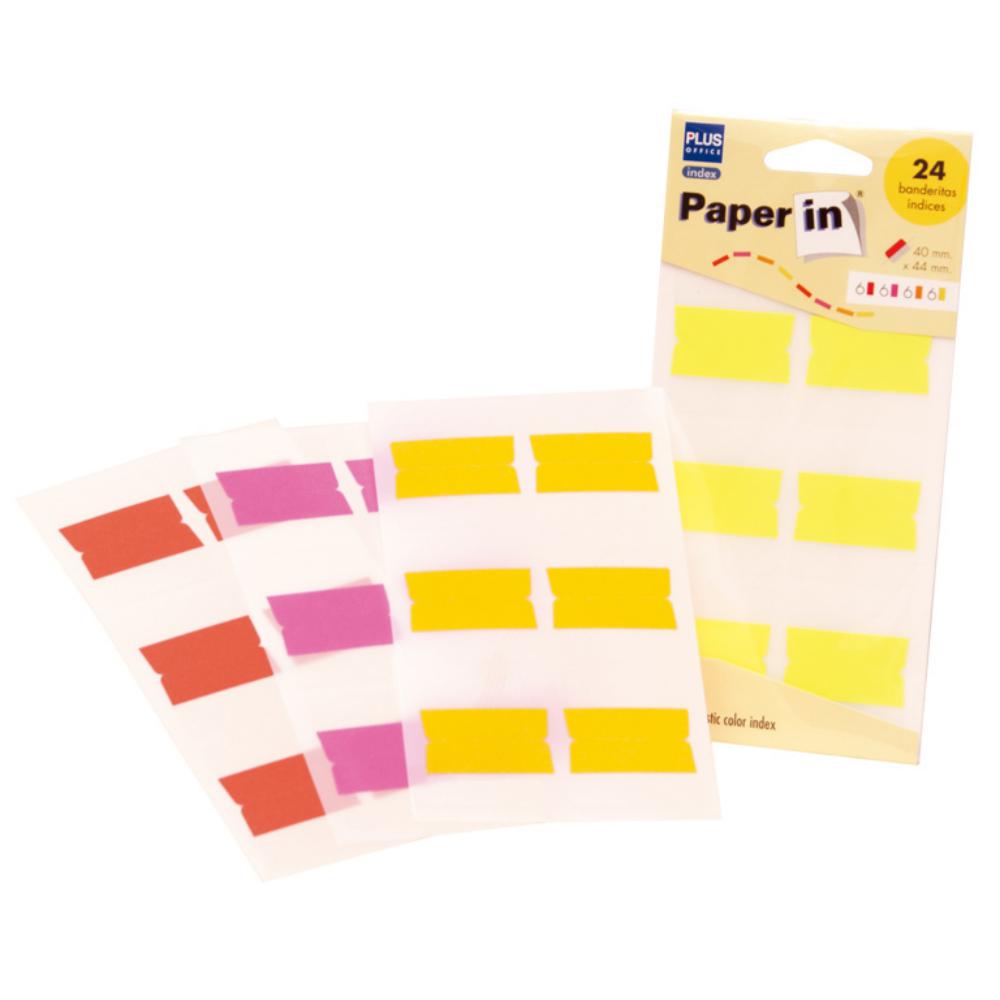 BANDERITAS ADHESIVAS PAPER-IN 40 × 44 MM (24 UDS)
