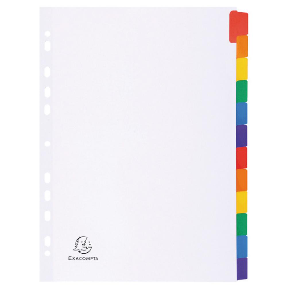 SEPARADOR A4 EXACOMPTA NATURE FUTURE CARTÓN 12 PESTAÑAS (2312E)