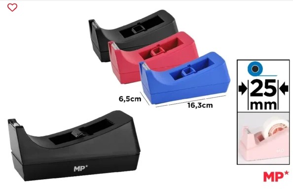 PORTARROLLOS PLUS 530 GRIS – DISPENSADOR DE CINTA ADHESIVA UNIVERSAL