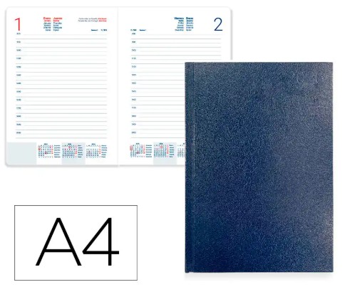 AGENDA 2026 D/P A4 ENCUADER AZUL