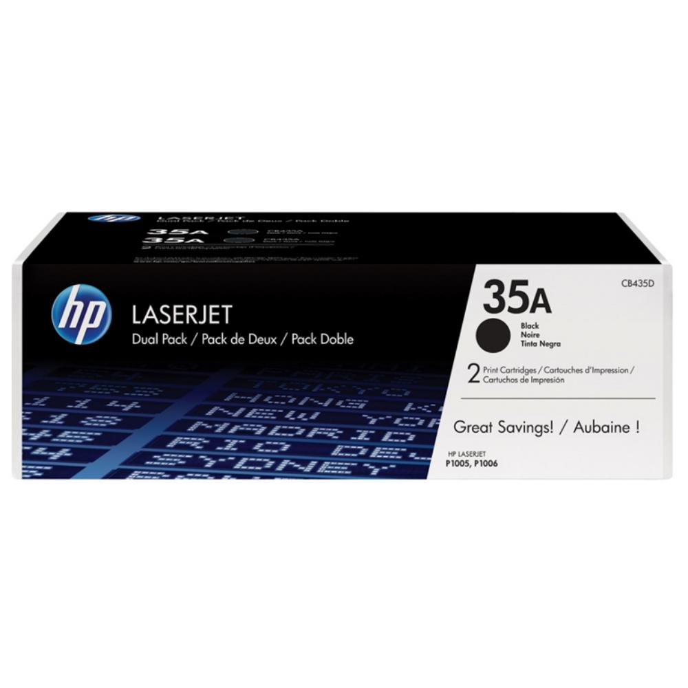 TONER HP 35A CB435AD NEGRO PACK2 *