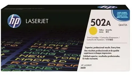 TONER HP 502A Q6472A AMARILLO
