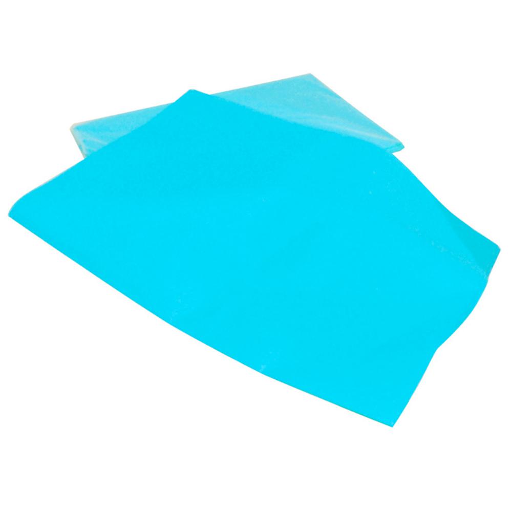 PAPEL SEDA RESMA 520H 50 × 75 CM 18 G AZUL CELESTE (MANO 25 HOJAS)