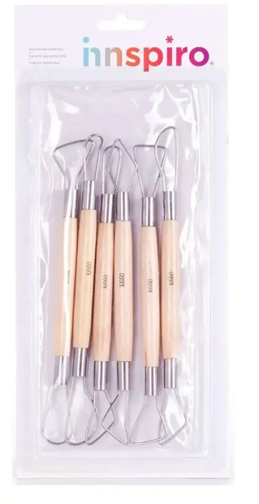 SET DE 6 VACIADORES PARA PASTAS Y ARCILLAS 19CM MODELADO Y CERÁMICA