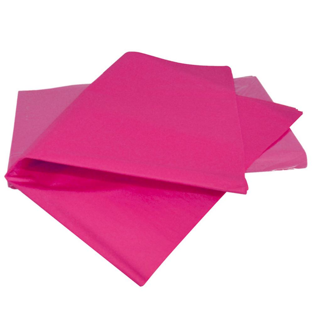 PAPEL SEDA RESMA 520H 50 × 75 CM 18 G FUCSIA (MANO 25 HOJAS)