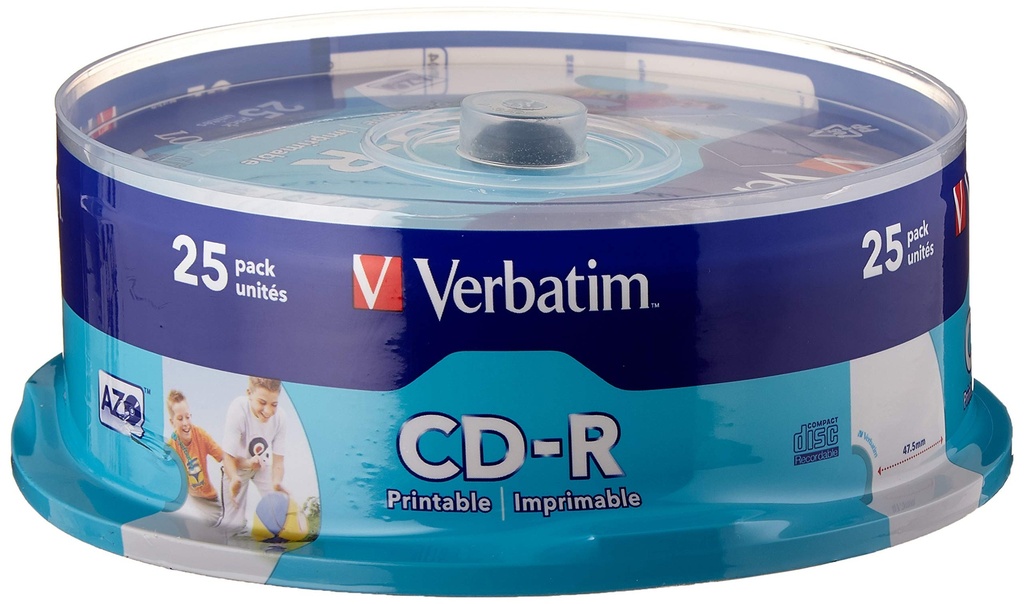VERBATIM DVD-R 4.7GB 16X – TARRINA 25 UNIDADES