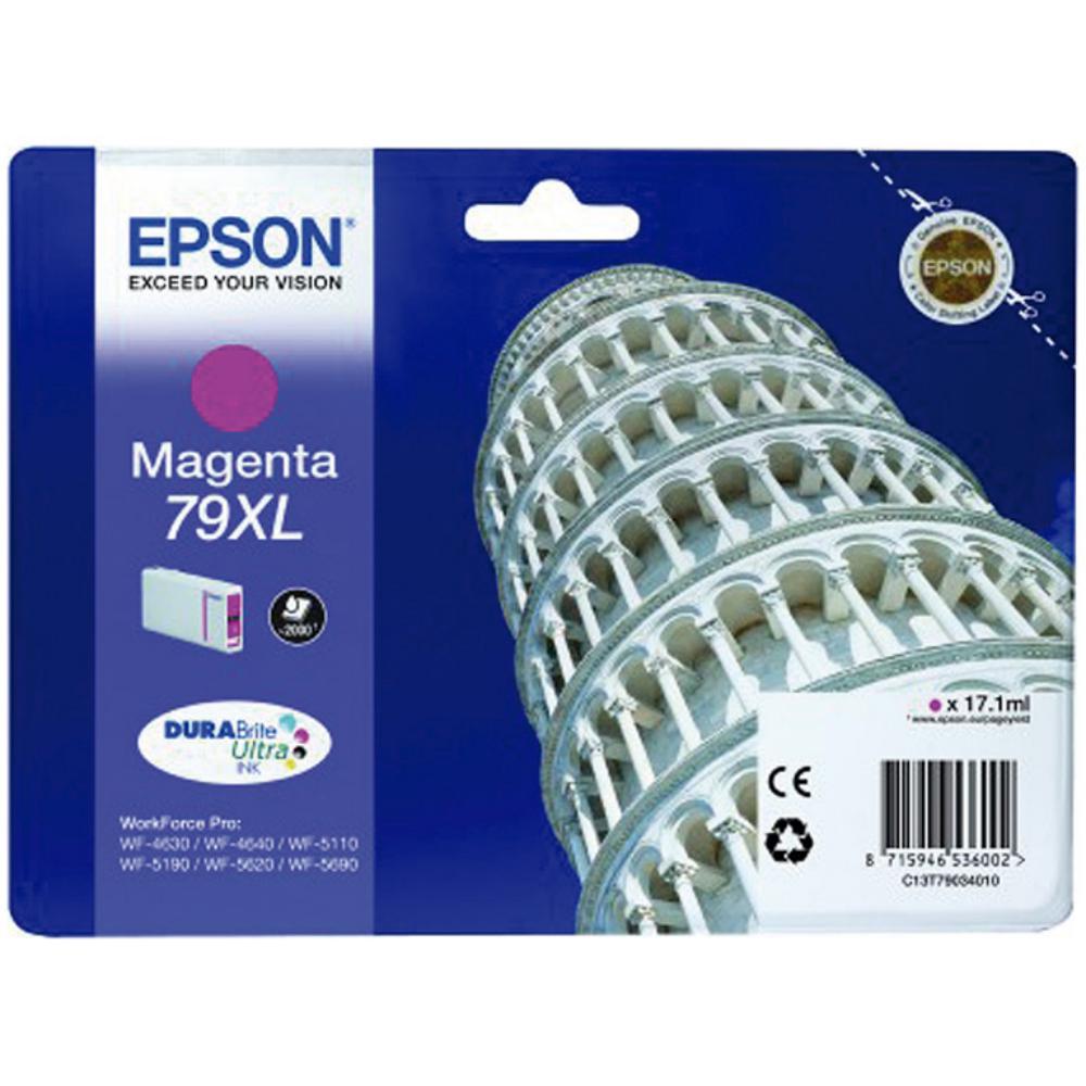 EPSON CARTUCHO MAGENTA 79XL 2000 PAGINAS WORKFORCE PRO WF-5XXX SERIES