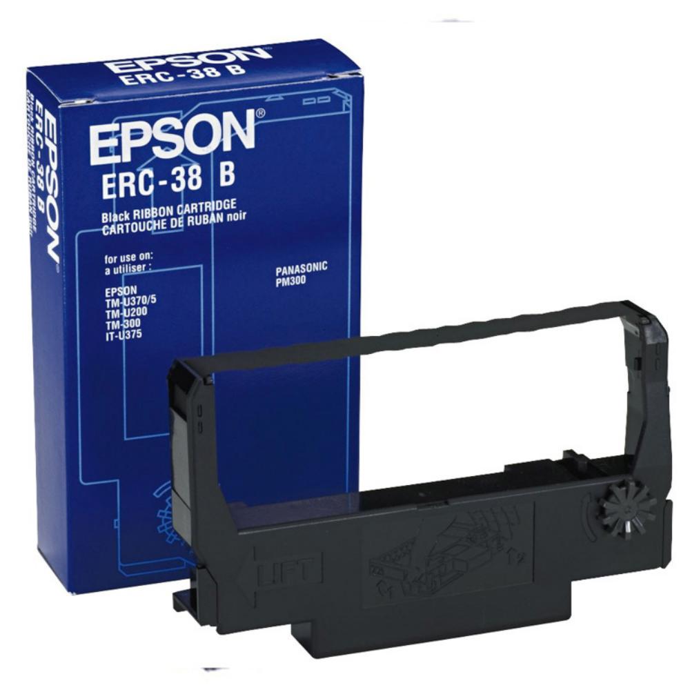 EPSON TM-300A/300B/300C/ 300D, U-200D/210D/300A/300B/300C/300D ERC-38B (S015244) CINTA NYLON NEGRO</