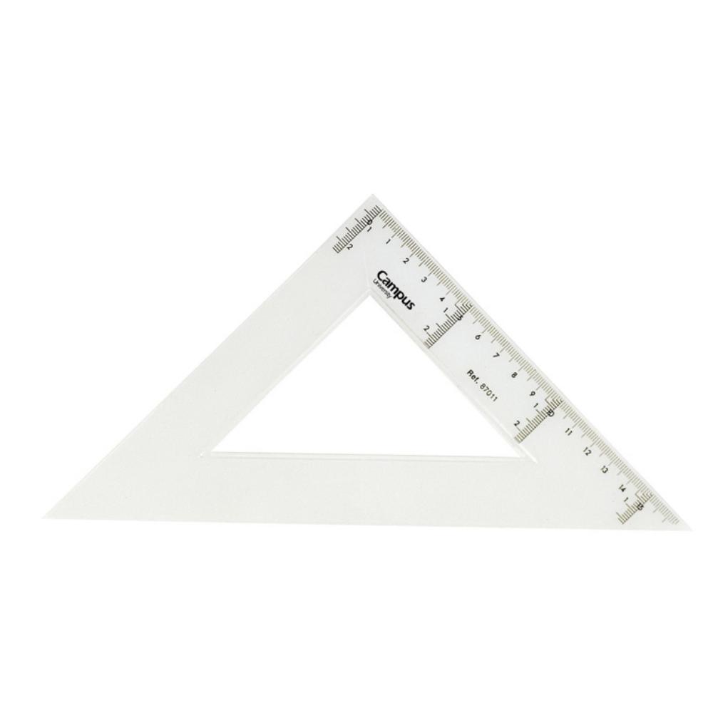 ESCUADRA CAMPUS PLASTICO 25CM