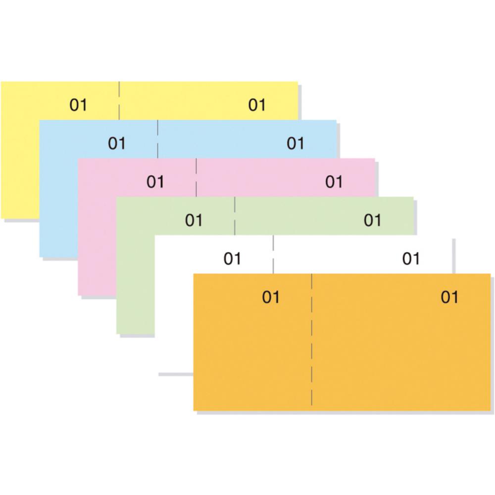 TALONARIO DE CAJA LOAN 11 X 5 CM NUMERADO COLOR NARANJA