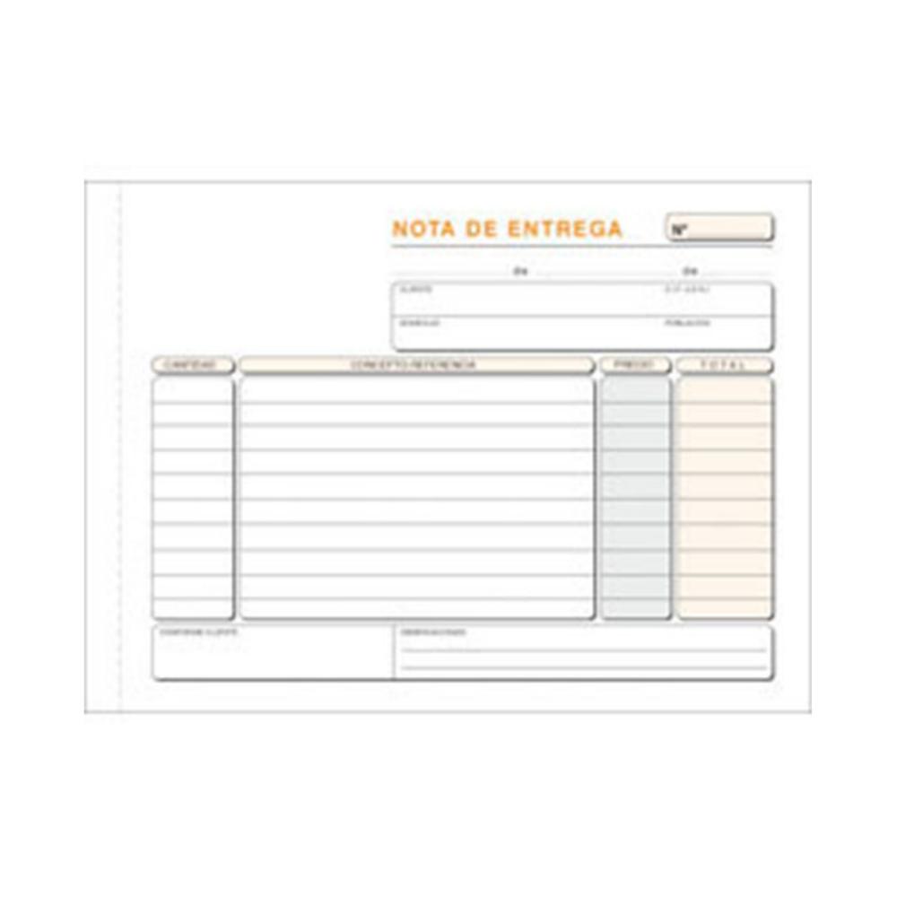 TALONARIO NOTAS DE ENTREGA 4º APAISADO TRIPLICADO AUTOCOPIANTE