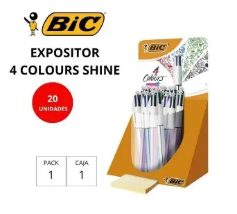 BOLÍGRAFO BIC 4 COLORES SHINE 