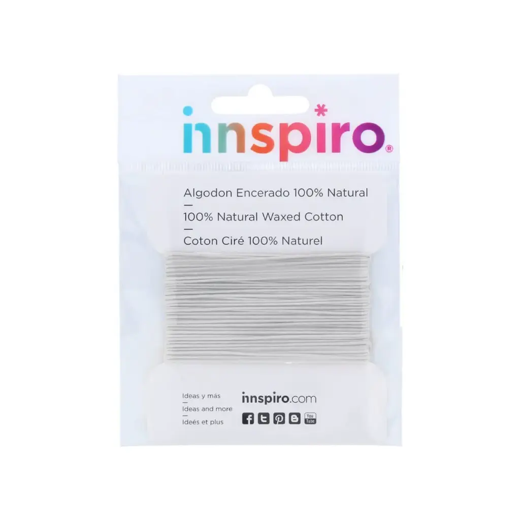CORDÓN DE ALGODÓN FINO 0,5MM  BLANCO 5M INNSPIRO REF. 220010