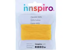 CORDÓN DE ALGODÓN ENCERADO FINO 1 MM AMARILLO – INNSPIRO (5 M)