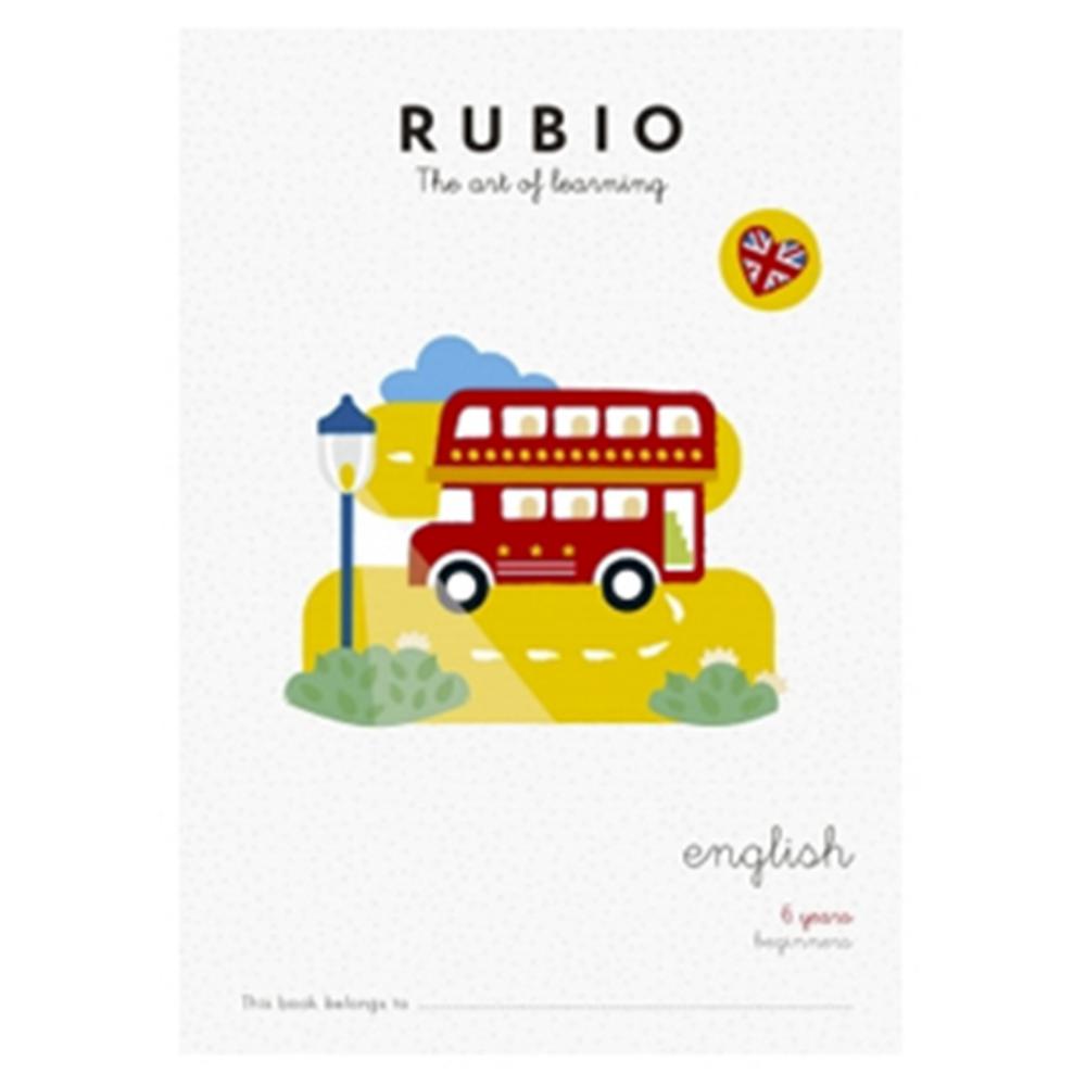 CUADERNO RUBIO ENGLISH 6 YEARS BEGINNERS – A4, 24 PÁGINAS, +6 AÑOS