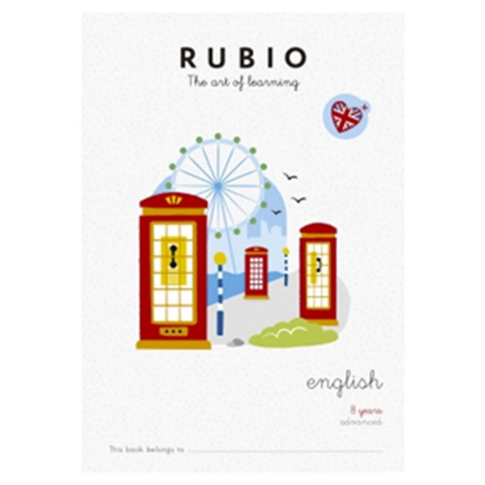 CUADERNO RUBIO ENGLISH 8 YEARS ADVANCED – A4, 28 PÁGINAS, +8 AÑOS