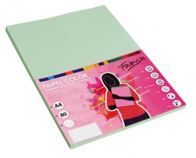 PAPEL A4 80 g/m² – 100 HOJAS – COLOR VERDE MEDIO 