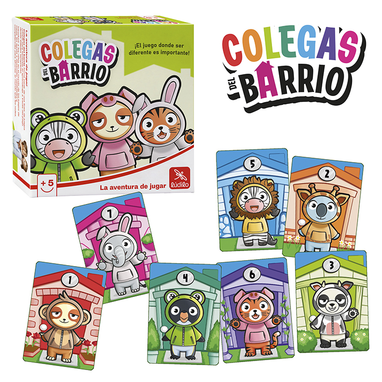 JUEGO LUDILO COLEGAS DEL BARRIO – JUEGO DE MESA DE LÓGICA Y PERCEPCIÓN VISUAL (+5 AÑOS, 2-5 JUGADORES)