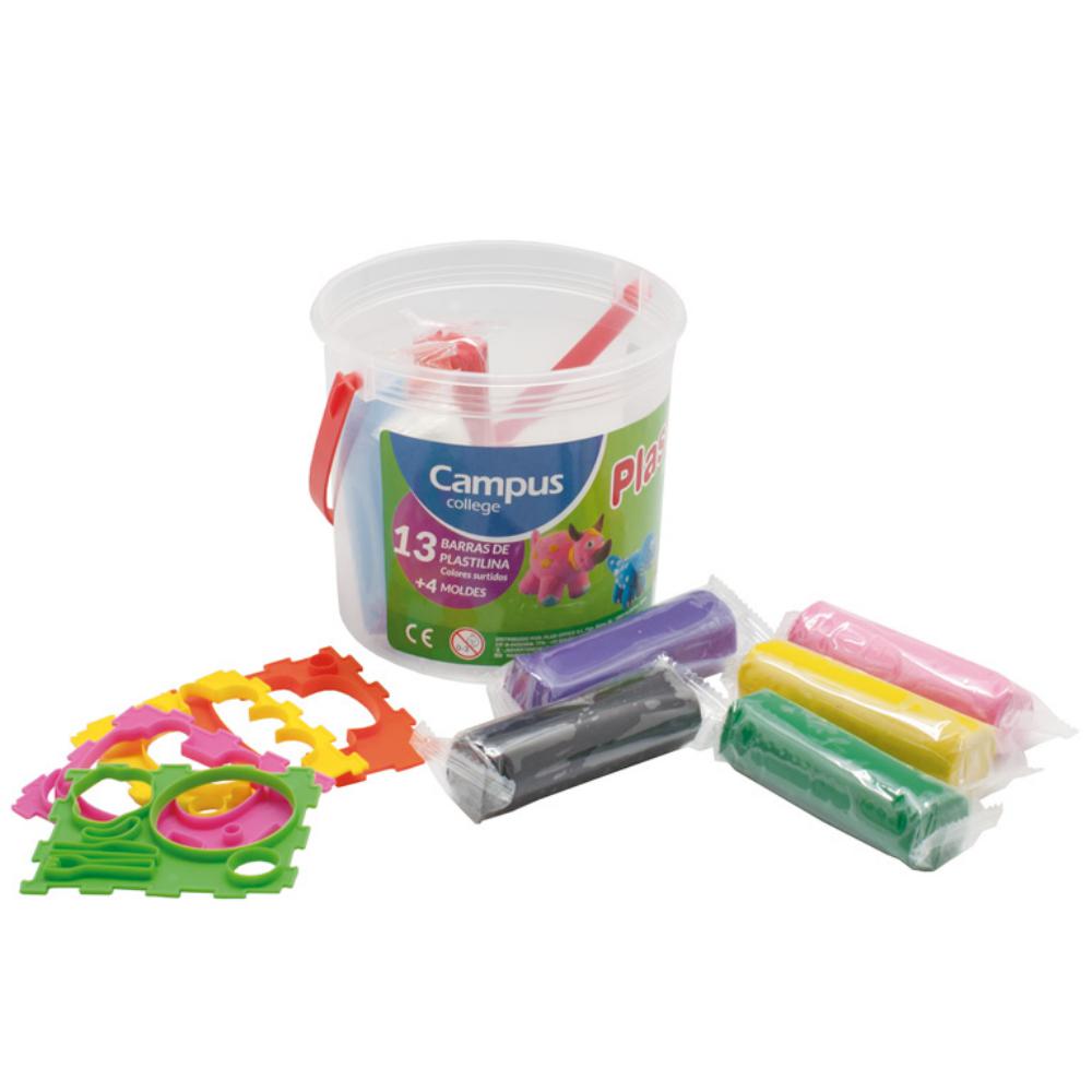 PLASTILINA CAMPUS BOTE 13BARRA