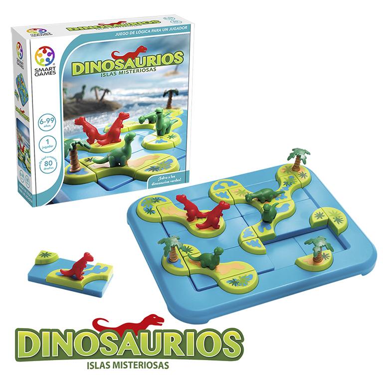 JUEGO LUDILO DINOSAURIOS: ISLAS MISTERIOSAS – JUEGO DE LÓGICA MULTINIVEL (+6 AÑOS, 1 JUGADOR)