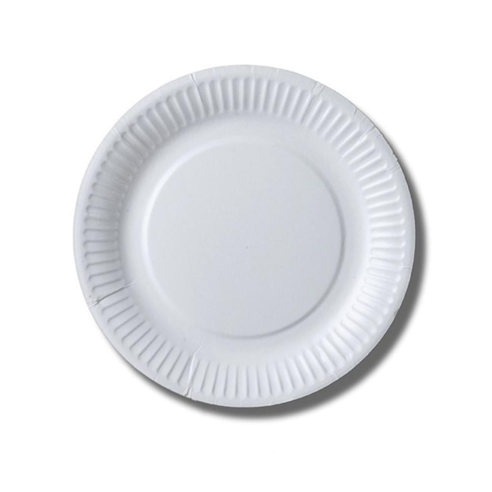 PLATO BLANCO CARTON 18CM /100U