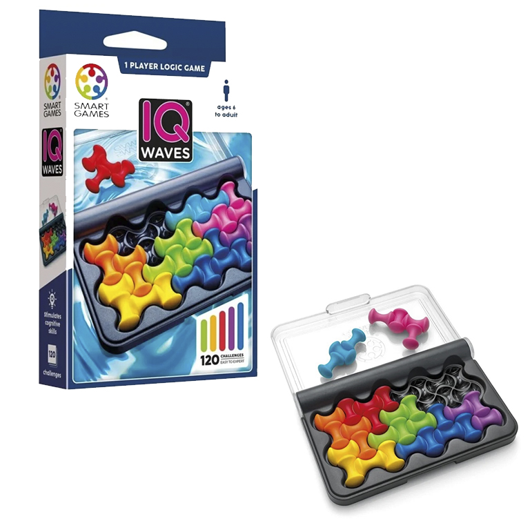 JUEGO LUDILO IQ WAVES – JUEGO DE LÓGICA CON 120 RETOS (+6 AÑOS, 1 JUGADOR)