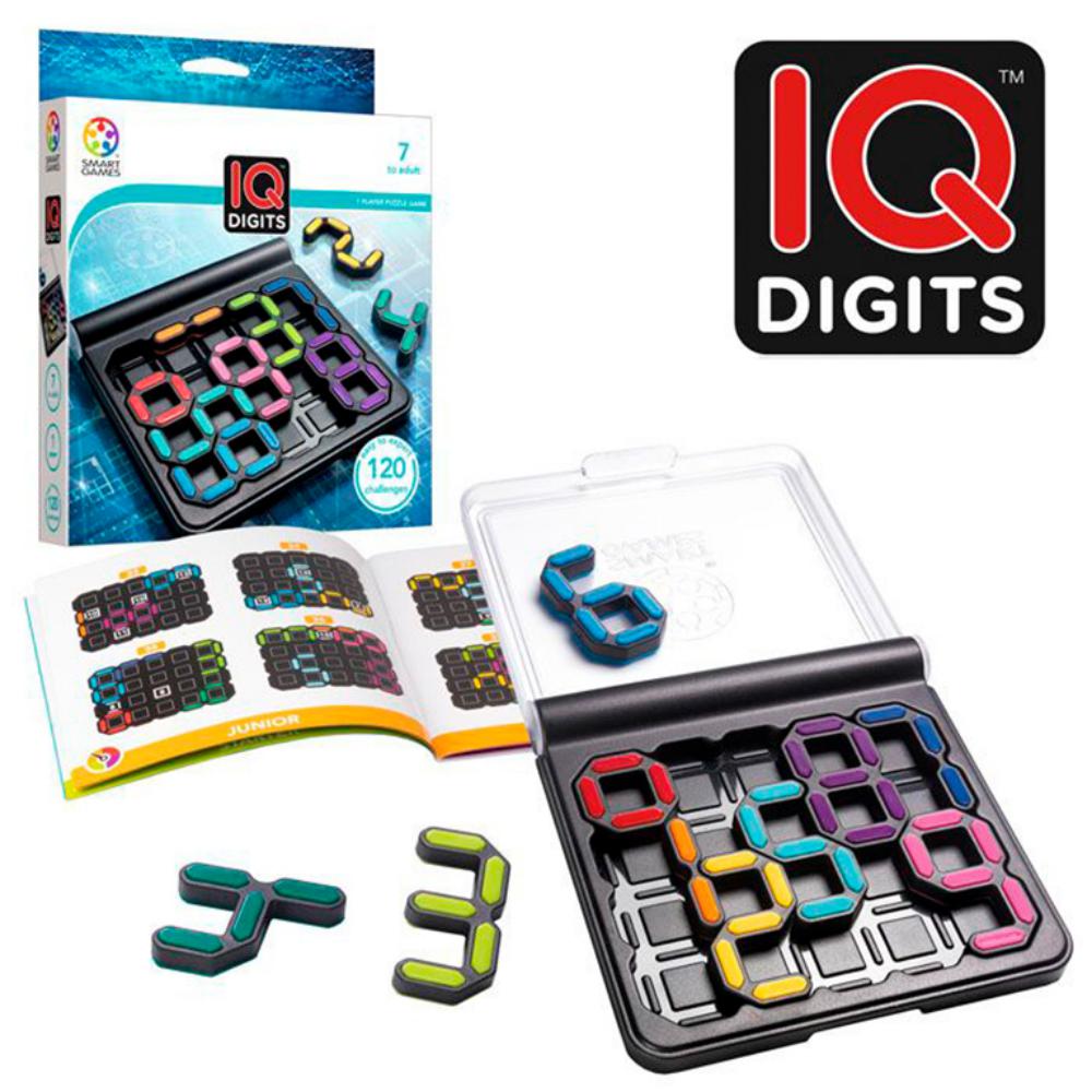 JUEGO LUDILO IQ-DIGITS – JUEGO DE LÓGICA CON 120 RETOS (+8 AÑOS, 1 JUGADOR)