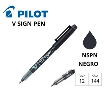 ROTULADOR PILOT V-SIGN PEN NEGRO