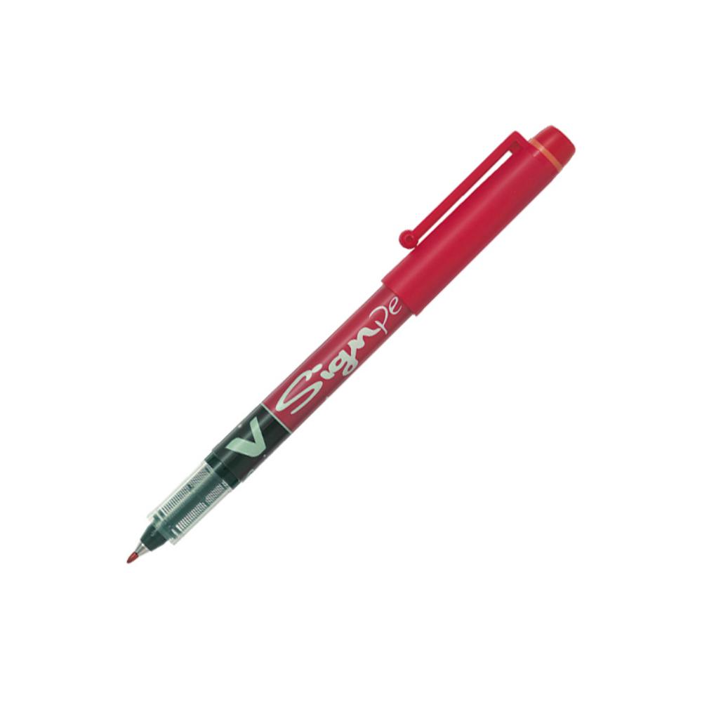 ROTULADOR PILOT V-SIGN PEN – ROTULADOR DE ESCRITURA LÍQUIDA – ROJO – TRAZO 0,6 MM