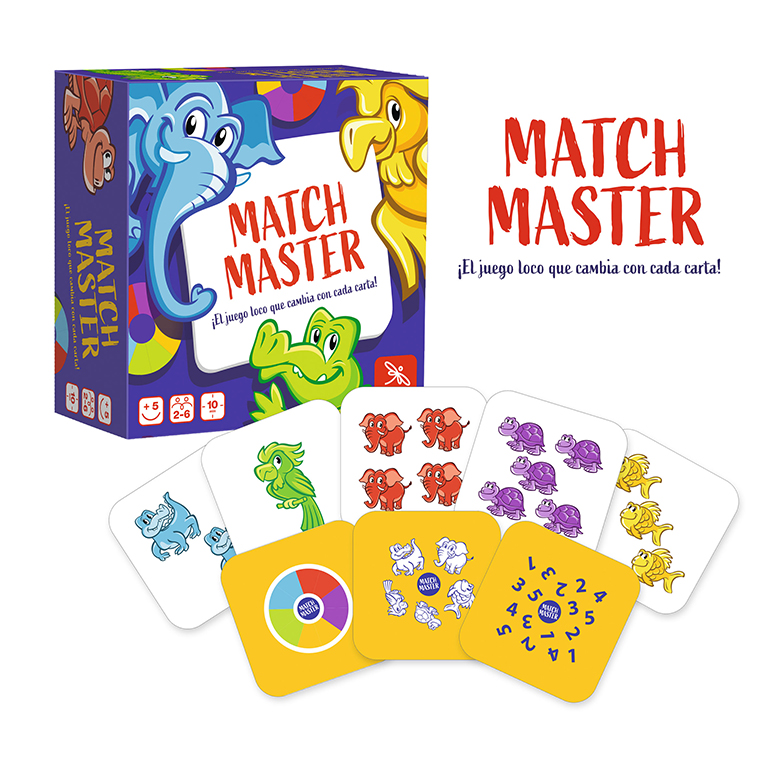 JUEGO LUDILO MATCH MASTER – JUEGO DE ATENCIÓN Y VELOCIDAD PARA 2-6 JUGADORES (+5 AÑOS)