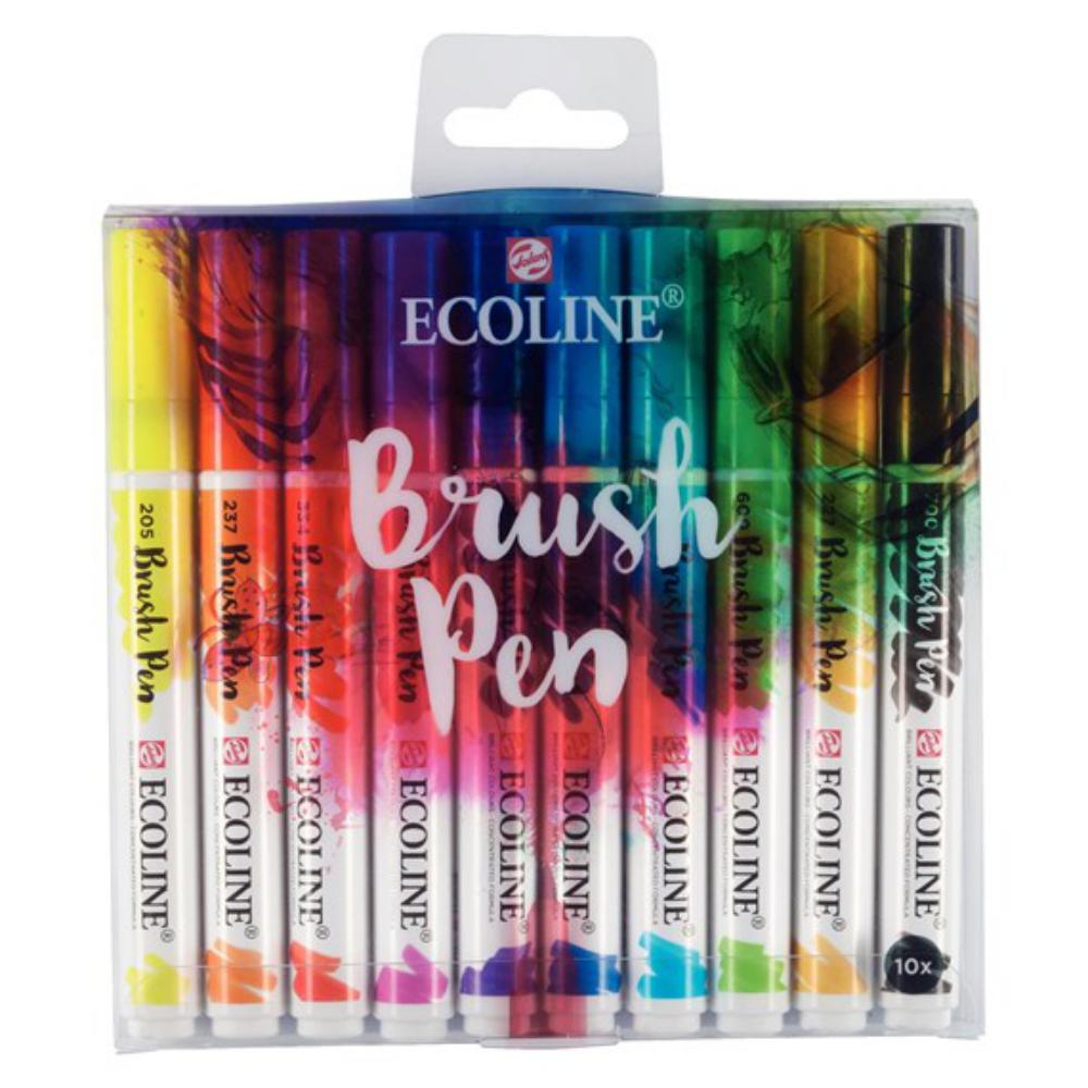 ECOLINE BRUSHPEN ESTUCHE 10 COLORES