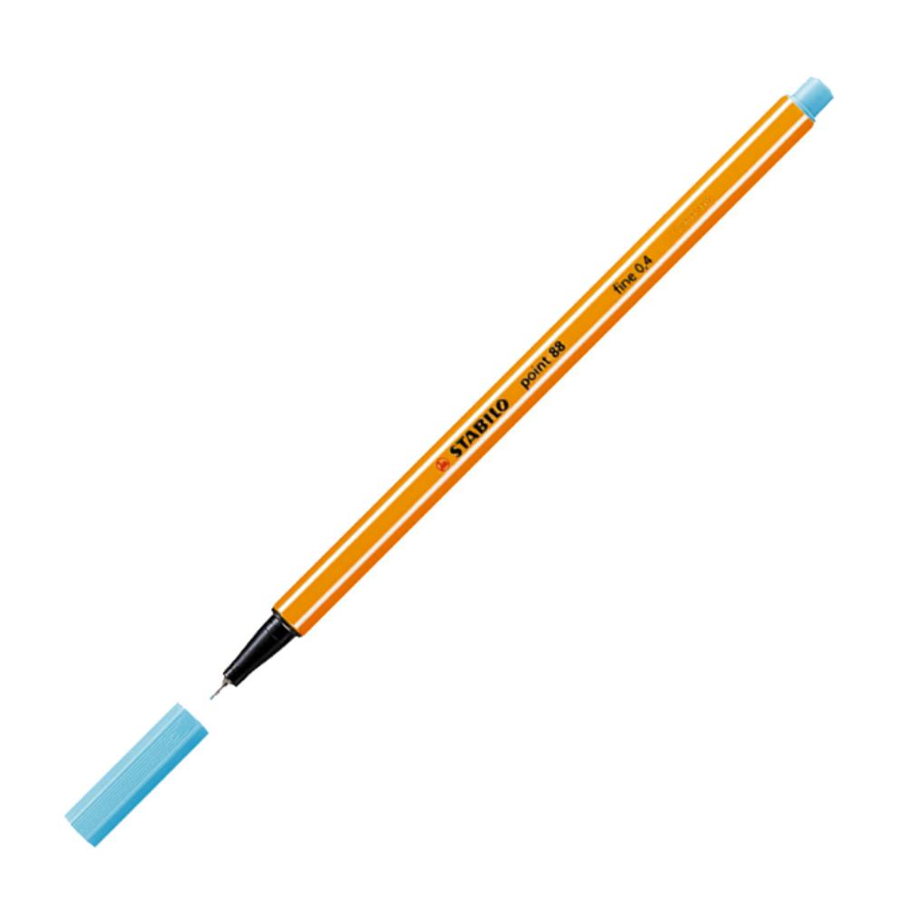 ROTULADOR STABILO POINT 88 AZUL CELESTE  ROTULADOR DE PUNTA DE FIBRA 0,4 MM