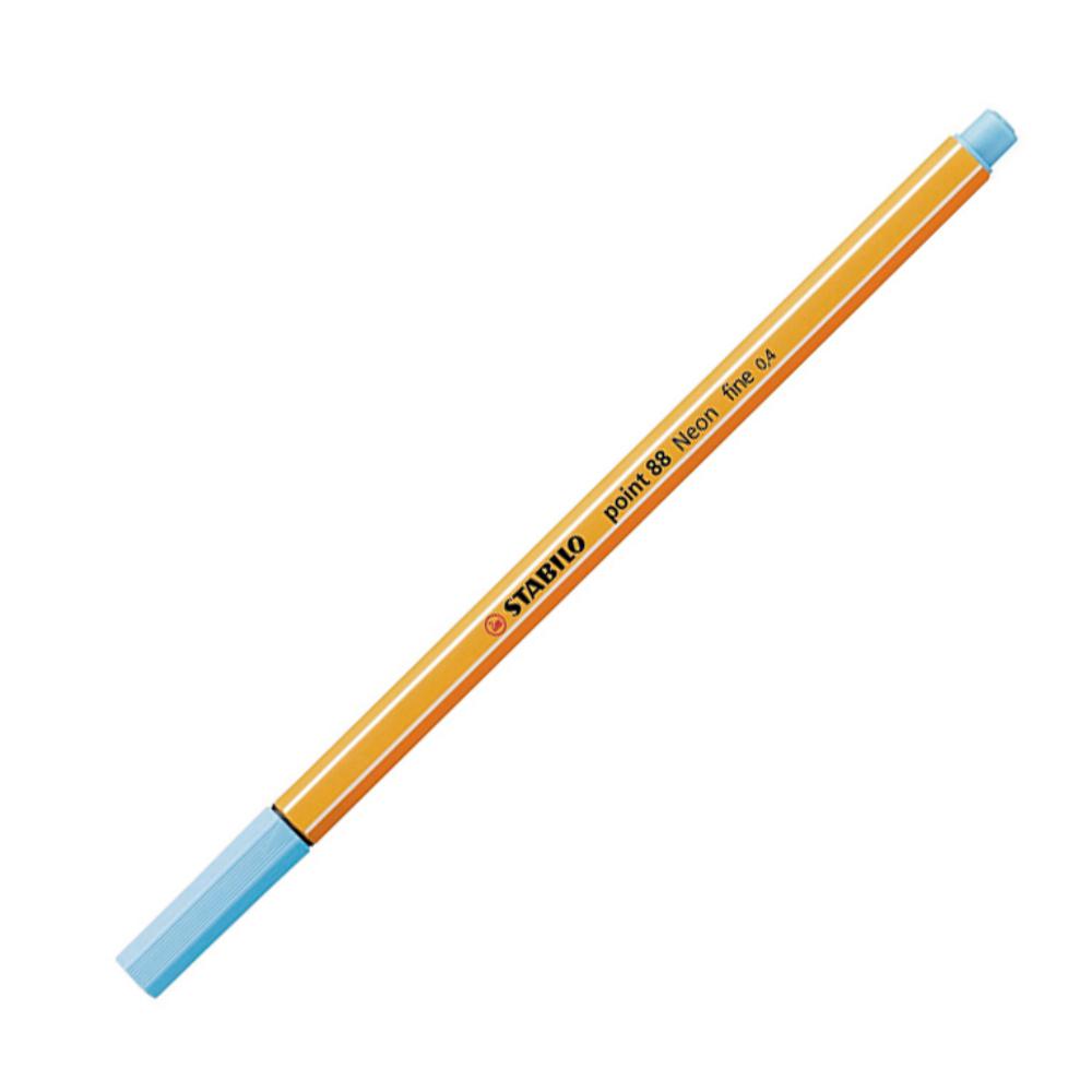 ROTULADOR STABILO POINT 88 AZUL NEON– ROTULADOR DE PUNTA DE FIBRA 0,4 MM