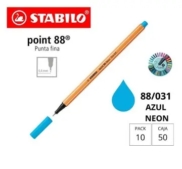 ROTULADOR STABILO POINT 88 AZUL NEON
