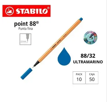 ROTULADOR STABILO POINT 88 AZUL ULTRAMAR