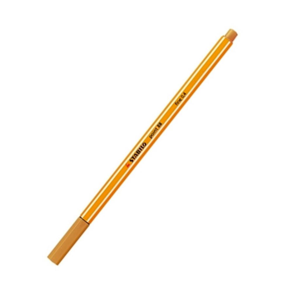 ROTULADOR STABILO POINT 88 OCRE  ROTULADOR DE PUNTA DE FIBRA 0,4 MM