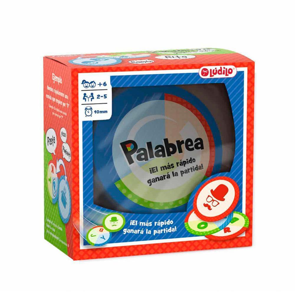 JUEGO LUDILO PALABREA – JUEGO DE CARTAS DE VELOCIDAD MENTAL Y PALABRAS (+6 AÑOS, 2-6 JUGADORES)