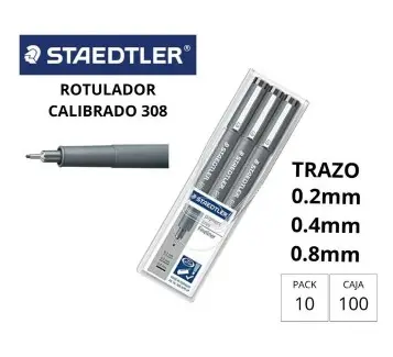 ROTULADOR STAEDTLER CALIBRADO SET DE 3 UNIDADES 0,2 0,4 0,8