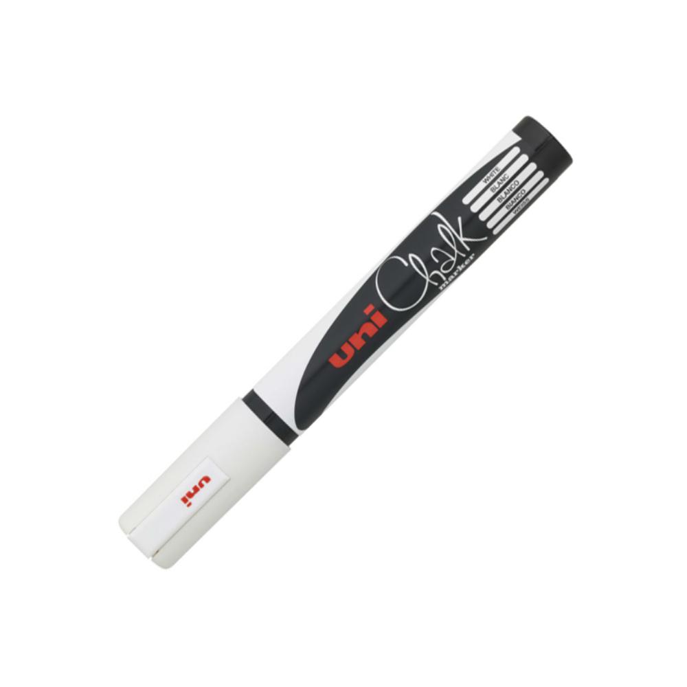 ROTULADOR UNI CHALK MARCADOR DE TIZA LÍQUIDA 1,8–2,5 MM BLANCO