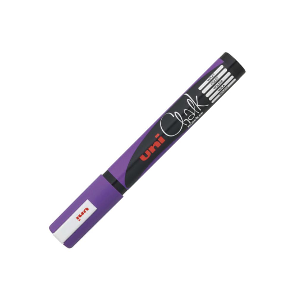 ROTULADOR UNI CHALK MARCADOR DE TIZA LÍQUIDA 1,8–2,5 MM VIOLETA