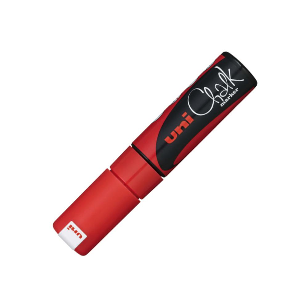 ROTULADOR UNI CHALK MARCADOR DE TIZA LÍQUIDA 8 MM ROJO