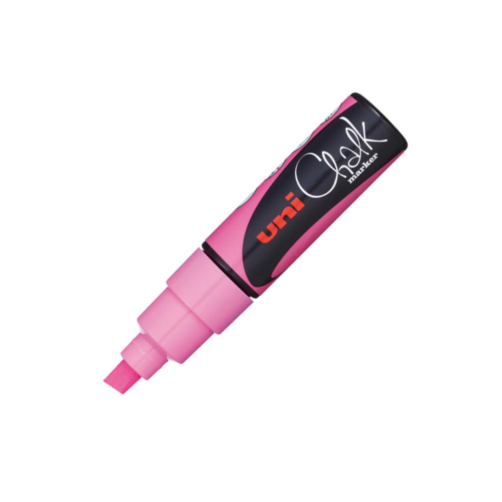 ROTULADOR UNI CHALK MARCADOR DE TIZA LÍQUIDA 8 MM ROSA